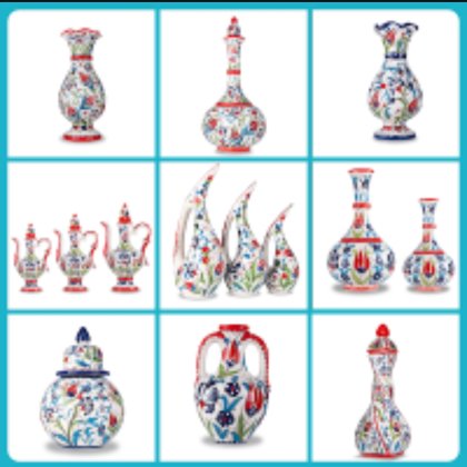 Hediyelik ürünler,  Çini ve Seramik desenli ürünler, Cam eşya ürünleri