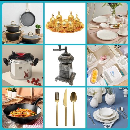 Sofra takımları & Hediyelik ürünler & Cam eşya ürünleri & Pişirme takımları