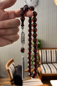 Otantik Cevşen Tasarım Tamamı Gümüş Tesbih – El Yapımı ve Anlamlı