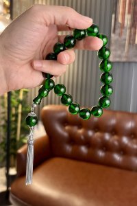 Şahin Ağa Serisi Bilek Boy Ateş-i Sıkma Kehribar Tesbih – El Yapımı & Özel Tasarım