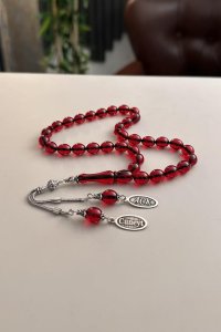 Sevdiklerinize Özel Tasarımlı Sıkma Kehribar Tesbih – El Yapımı Manevi Hediye