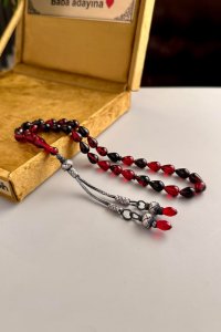 Su Damlası Sıkma Kehribar Tesbih – Kazaz Püsküllü El Yapımı Model