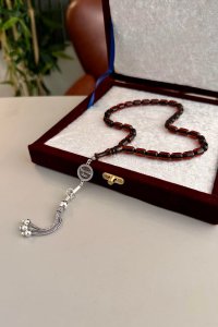 Gümüş İsimli Kişiye Özel Ateş-i Sıkma Kehribar Tesbih – Çok Satan Model