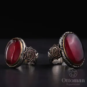 Özel Tasarım Gümüş Çift Yüzük – 925 Ayar Gümüş, El Yapımı