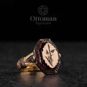 Lale Elif Gümüş Bayan Yüzüğü – 925 Ayar, El Yapımı ve Anlam Yüklü Özel Tasarım