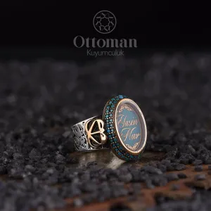 Kişiye Özel İsimli Gümüş Bayan Yüzüğü – 925 Ayar, El Yapımı ve Özel Tasarım