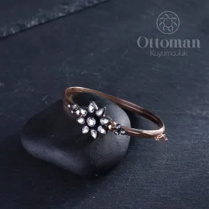 Elmas Montür Gümüş Bayan Bileklik