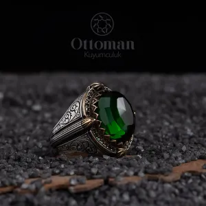 Gümüş takılar ve yüzükler ve aksesuarlar  925 Ayar gümüş  Özel tasarım el sanatı yüzükler ve diğer takılar Ne Gam Baki Ne Dem Baki