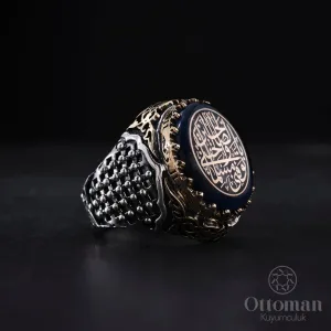 Gümüş takılar ve yüzükler ve aksesuarlar  925 Ayar gümüş  Özel tasarım el sanatı yüzükler ve diğer takılar 925 Ayar Özel Tasarım Erkek Yüzük Zi̇ndan Model