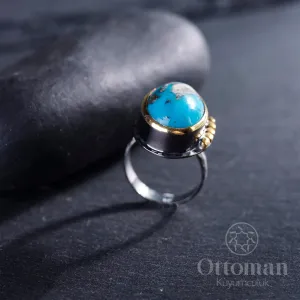 Gümüş takılar ve yüzükler ve aksesuarlar  925 Ayar gümüş  Özel tasarım el sanatı yüzükler ve diğer takılar Hünkâr Bayan Gümüş Yüzük