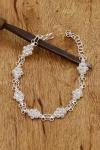 Gümüş takılar ve aksesuarlar - bilezik ve bileklik Bereket Modeli Telkari İşlemeli Gümüş Bileklik 268