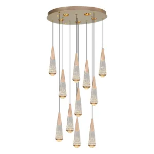 Özcan Lighting 2791-11A Round 11-Light LED Pendant Light