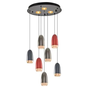 ثريا أوزجان 2804-7A.28 - ثريا LED ديكورية بـ 7 وحدات إضاءة