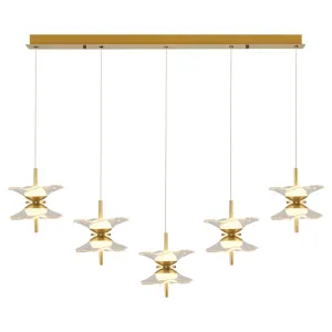 Özcan Lighting 4113-5AS 5-Piece Sequential LED Pendant Chandelier