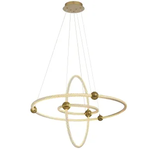 Özcan Lighting 5702-70 70 cm Round LED Pendant Chandelier