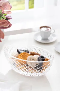 Paşabahçe Glass Homeware Products and Gift Glassware Collections Glamis Glass Cage Model Gondola Nut Dish