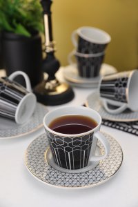 Kütahya Porcelain Toledo 12-Piece 6-Person Tea Set