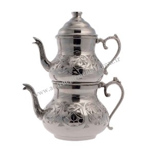 Authentic copper tea and coffee cup sets. Gift tea - coffee cup sets. Copper teapot – small engraved