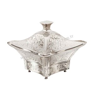 Authentic Copper Tea and Coffee Cup Sets. Gift Tea - Coffee Cup Sets. Sugar Bowl – Large Square