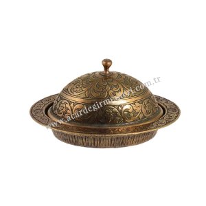 طقم شاي وقهوة نحاسي أصيل. أطقم شاي - قهوة هدايا. لوكملوك – كبير بيضاوي