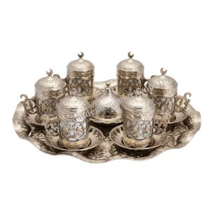 Authentic Copper Tea and Coffee Cup Sets. Gift Tea - Coffee Cup Sets. Six-Piece Coffee Set – Sultan