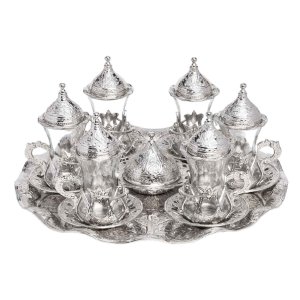 TEA SET WITH TRAY – HOOK-HANDLED