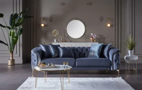 طقم صوفا دولشي الذهبي