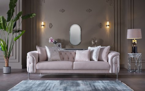 Dolce Silver Sofa Set