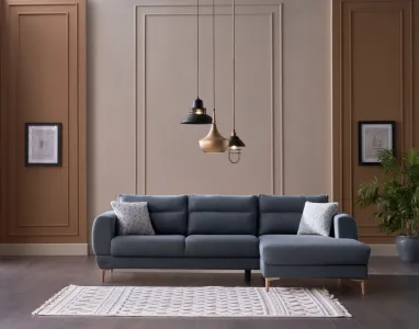 Exclusive Mobilyalar ( Modern tarz ) Metropol X Sol Köşe(Uz+2) Mavi