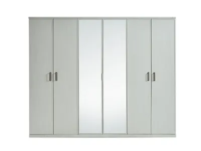 Bianco 6 Door Wardrobe