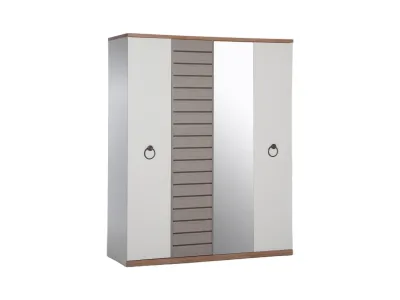 Exclusive Furniture – Lavin 4-Door Wardrobe (Modern Style)