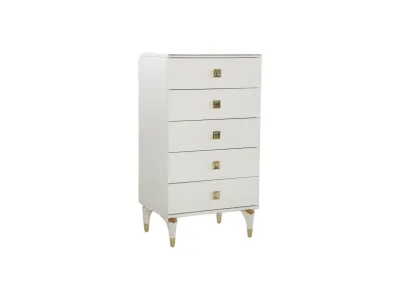 Exclusive Furniture – Perissa Gold Dresser (Modern Style)