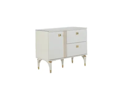 Exclusive Mobilyalar   Makyaj masası - Şifonyer - Komodin ( Modern tarz ) Perissa Gold Makyaj Masası