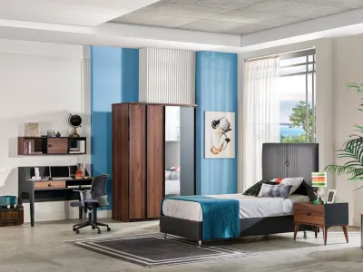 Novita Teen Room Set (Modern Style) - Stylish and functional!