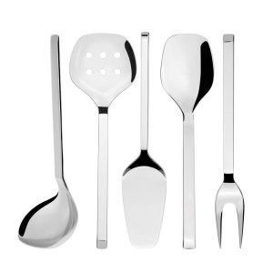 The Hisar Orlando 5-Piece Stainless Steel Serving Set