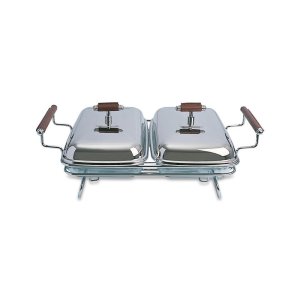 Hisar Viyana İki Gözlü Dikdörtgen Isıtmalı Servis Tenceresi