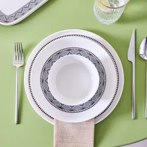 The Karaca Stream Bone Monde 59-Piece 12-Person Dinner Set Gold