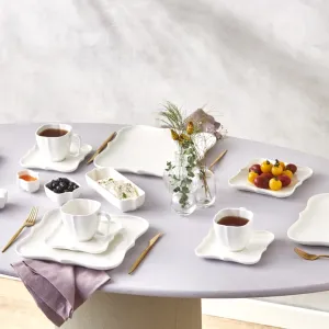 The Karaca Forever Bone Vintage 29-Piece 6-Person Breakfast Set