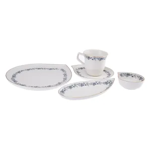 The Emsan Casilda Porcelain 32-Piece 6-Person Breakfast/Service Set