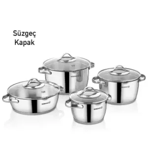 Korkmaz Stara 8 Parça Tencere Seti A1969
