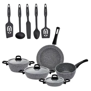 Emsan Experto 14 Parça Yanmaz Yapışmaz ve Çelik Tencere Seti