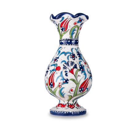 Kütahya handcrafted ceramic & tile hyacinth vase