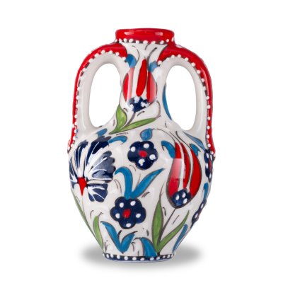 Kütahya El İşçiliği Çini & Seramik  mini testi ( masa üstü süsü )