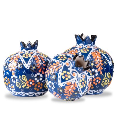 Kütahya El İşçiliği Çini &  Seramik desenli Nar seti