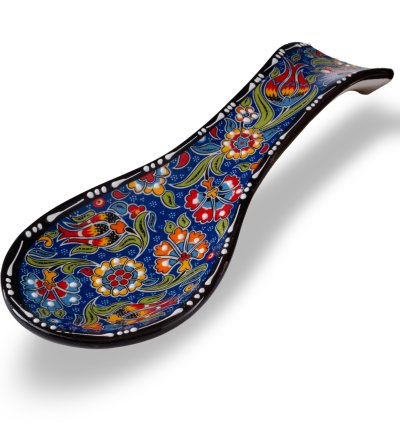 Kütahya El İşçiliği Çini & Seramik desenli kaşıklık.