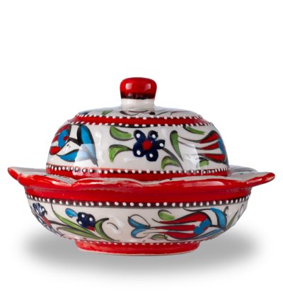 Kütahya El İşçiliği Çini & Seramik Kare şekerlik