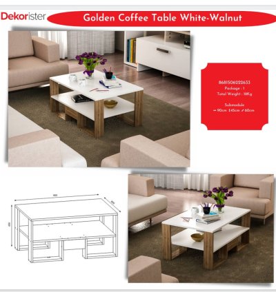 ALTIN ​​SEHPA BEYAZ-CEVİZ