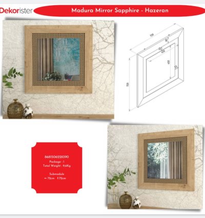 Madura Mirror Sapphire - Hazeran