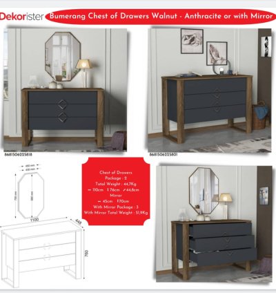 Bumerang Çekmeceli Şifonyer