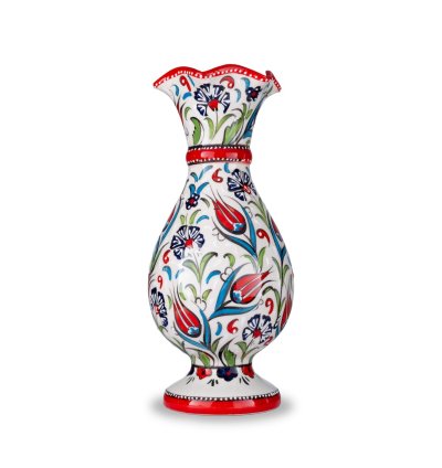 30cm Sümbül  El Dekoru Samur Vazo